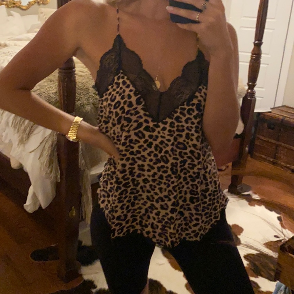 Zadig& Voltaire leopard lace blouse